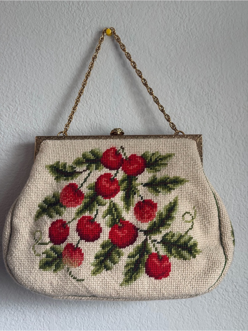 Vintage Bag Elizabeth Turner Louisville Floral embroidered